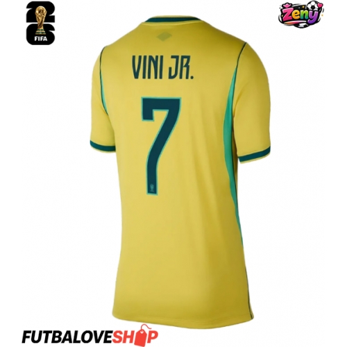 Dres Brazília Vinicius Junior #7 Domáci pre Ženy MS 2026 Krátky Rukáv